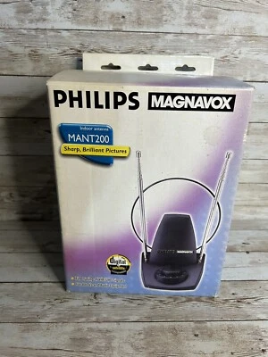 Antena interior Philips Magnavox ManT200 con salida VHF/FM/UHF:75 de ajuste fino Foto 1 de 4