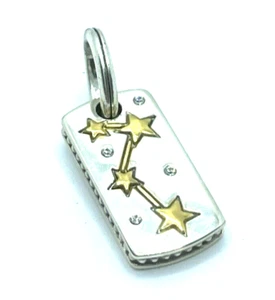 Brighton My Hero Estrellas Doradas Dos Caras Admirar Colgante Plata Dije - Imagen 1 de 6
