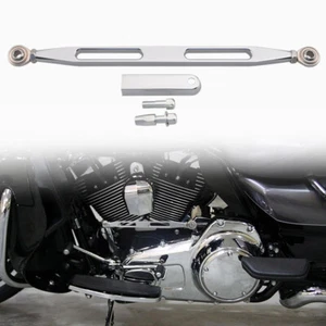 Gear Shift Linkage Shifter Link Chrome Fit For Harley Touring Softail Road Glide - Foto 1 di 15