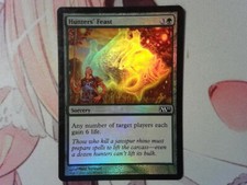 Foil Hunter's Feast - Magic 2011 M11 - Magic the Gathering green