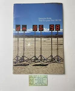 DEPECHE MODE The Singles Tour 86 98 Concert Tourbook Tour Program With Ticket - Picture 1 of 6