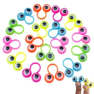 100 Pcs Eye Finger Puppets Googly Eye Finger Puppets Eyeball Finger Puppet Rings - Picture 1 of 7