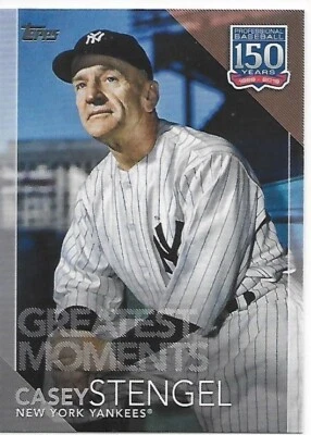 Actualización Topps 2019 150 años de BB Greatest Moments Casey Stengel Yankees Foto 1 de 2