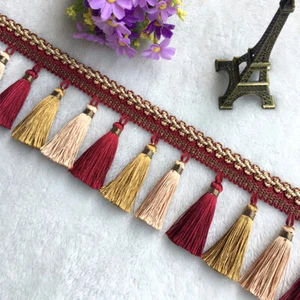 1M Tassel Fringe Trim DIY Ribbon Curtain Cushion Edge Trimming Sewing Craft Deco - Picture 1 of 21