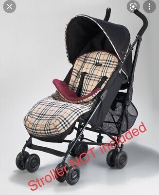 BURBERRY Classic Nova Check Footmuff 4 Any Stroller Keeps Your Baby Cozy & Warm • 185$