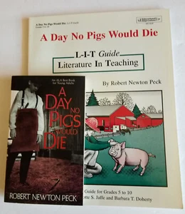 A Day No Pigs Would Die (Robert Peck) Book & Guide - Picture 1 of 3
