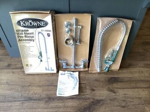 NEW Krowne 17-108WL Royal Series 38” Wall Mount Pre-Rinse Assembly Heavy Duty - Picture 1 of 8