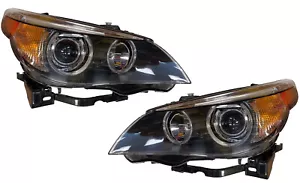 New TYC Headlight Set (LH&RH) for 2004-2007 BMW 5S Xenon w/o Auto Focus - Picture 1 of 4