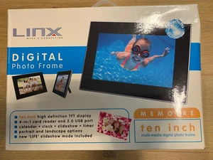 Linx Digital Photo Frame Memoire 10" High-Definition TFT Display - Picture 1 of 7