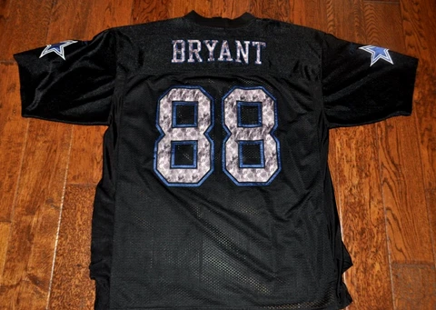 REEBOK Stitched Dallas Cowboys Dez Bryant #88 Camo NFL Team Jersey Mens 2XL Cover