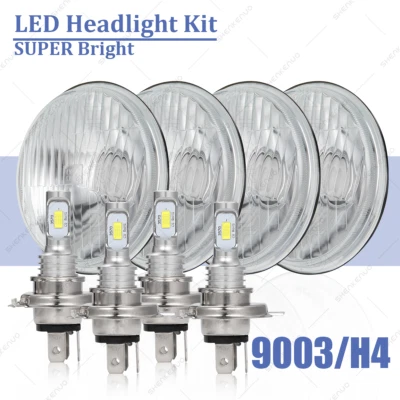 Faro LED de haz alto bajo de 5-3/4" 5,75" pulgadas 4 piezas para camioneta Toyota 1975-1978 Foto 1 de 4