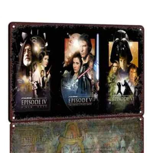 star wars Blechschild Vintage Style für Sammlerzimmer - Bild 1 von 2