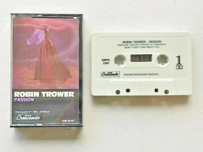 ROBIN TROWER / PASSION - Cassette (1986) tested/plays/ ( NM ) CRC GNP-52187 Foto 1 de 3