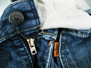 HOT VTG USA 80's Men LEVI'S 646 BOOTCUT FLARE DOTS BUTTON TALON ZIP Jeans 37 x29 - Picture 1 of 13