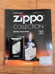 NEW DEAGOSTINI ZIPPO WINDPROOF LIGHTER COLLECTION ISSUE 32 - LIFETIME GUARANTEE - Picture 1 of 3
