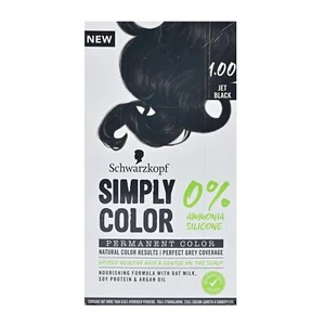 Schwarzkopf Simply Colour Permanent Hair Colour Gentle On Scalp Jet Black 142ml - Picture 1 of 3