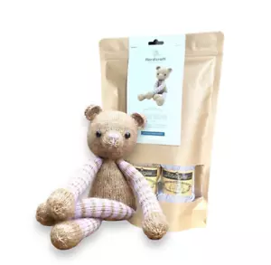 Bear Knitting Kit - DIY Knitting Kit - Amigurumi DIY Bear - Gift for Knitter - Picture 1 of 5