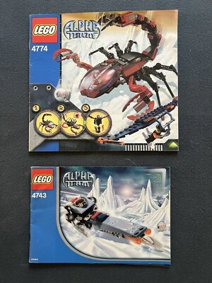 Lego Alpha Team Mission 4774 + 4743 Deep Freeze Ice Instruction Manuals ONLY - Image 1 of 2