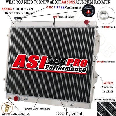 4 Row Radiator For 2000-2006 2004 Toyota Tundra SR5 3.4L 4.0L V6 Engine AT/MT - Image 1 of 4