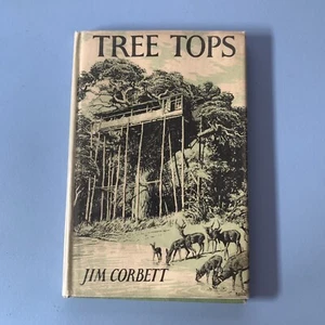 Libro vintage de tapa dura Oxford Uni Press Tree Tops de Jim Corbett 1955 - Imagen 1 de 4