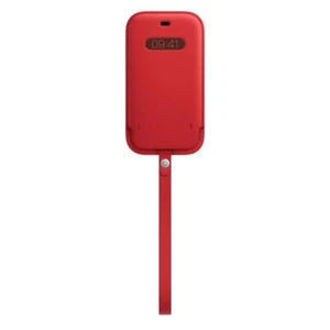 Véritable Apple IPHONE 12/12 Pro Cuir Étui Avec Magsafe (Produit) Rouge - Photo 1 sur 7