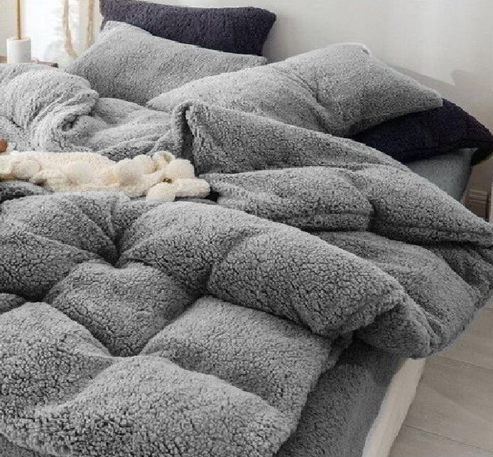 Copriletto Trapuntato Matrimoniale Arles 250x250cm - Microfibra Bicolore Con Balze, Zucchero/Panna - Foto 12