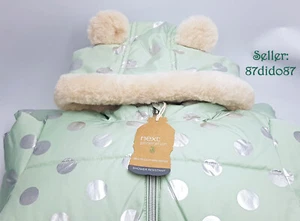 ❄️ Next Faux Fur Mouse Ears Hood Warm Cosy Body Play Rain Wind Jump Suit Mint BN - Picture 1 of 6