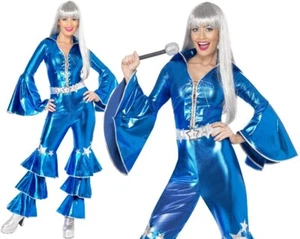 Ladies 1970s Dancing Dream Fancy Dress Costume 70s 70's Outfit by Smiffys - Picture 1 of 6