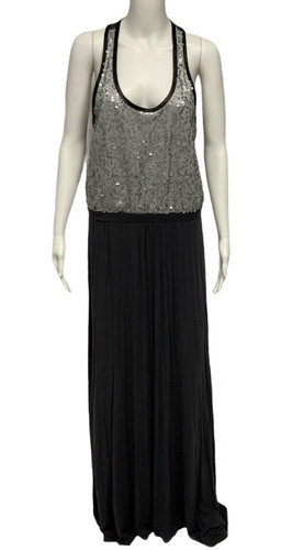 UNDERCOVER Maxi pullover donna lungo Victoria's Secret paillettes grigio anteriore taglia M