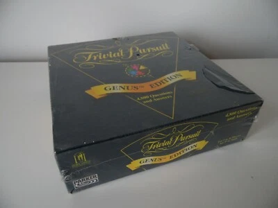 GENUINE PARKER BROTHERS HORN ABBOT 1995 TRIVIAL PURSUIT GENUS EDITION BOARD GAME - Image 1 of 4