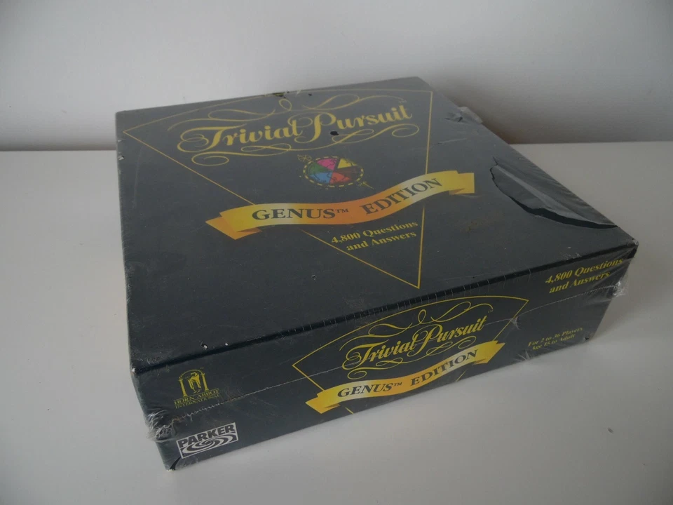 Parker Trivial Pursuit Genus Edition Board Game 1995 Complete