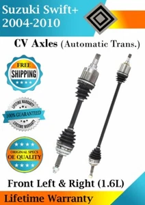 OE Front CV Axles For 2004-2010 Suzuki Swift+ Automatic Trans. Lifetime Warranty - Picture 1 of 8