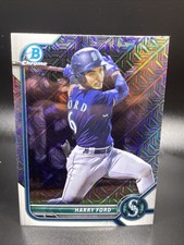 Harry Ford 2022 Bowman Chrome Mojo Refractor Rookie #BCP-189 Mariners