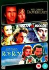 Braveheart/Tristan And Isolde/Rob Roy [DVD Region 2] Mel Gibson,Sophie Marceau