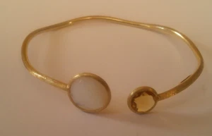 Marco Bicego 18k Gold Jaipur Flex Bangle Bracelet with Mother Pearl & Citrine? - Picture 1 of 5