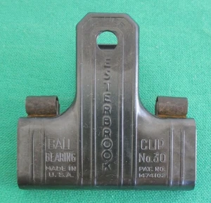 Vintage Esterbrook Clip Nr. 30 Kugellager Made in USA schöner Zustand 2 1/2" W - Bild 1 von 9