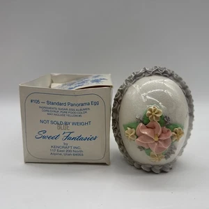 Neu Vintage Kencraft Küken Blumen Zucker Panorama Osterei Dekoration Diorama - Bild 1 von 10