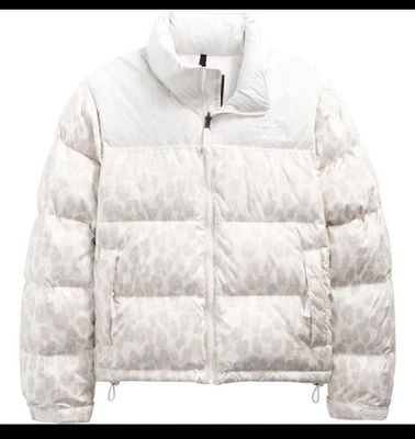 Chaqueta de plumón retro Nuptse 700 1996 con estampado de leopardo The North Face para mujer nueva Foto 1 de 4