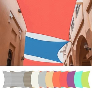 10x8Ft/13x7Ft/13x10Ft 97% UV Block Rectangle Sun Shade Sail Canopy Outdoor Pool - Picture 1 of 16
