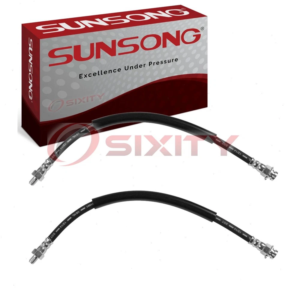 Mangueras hidráulicas de freno delantero Sunsong de 2 piezas para mangueras Nash Statesman 1952-1956 qx Foto 1 de 4