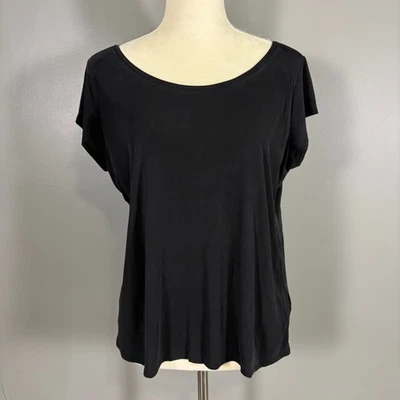 EILEEN FISHER 100% Silk Jersey Top Tshirt XL Capsule Minimalist Elevated Basics - Image 1 of 4