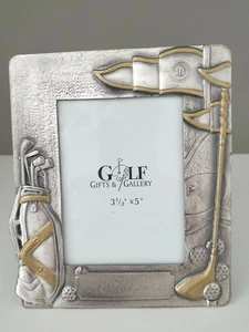 Bilderrahmen Golf Motiv Zinn & Messing "Golfschläger Kollektion" Neu  - Bild 1 von 6