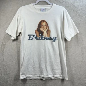 Vintage 2000 Y2K Britney Spears “Oops!…I Did It Again” Tour White T Shirt Sz M - Picture 1 of 8