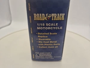 Maisto Road and Track Indian Motorcycle 1/18 Scale Model #31026 Damaged Box New - Picture 1 of 7