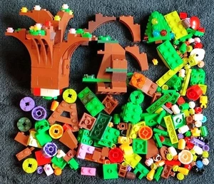 LEGO Green Brown Plant Tree Pieces Greenery Garden Mixed 180g+ Pieces Bundle Lot - Picture 1 of 5
