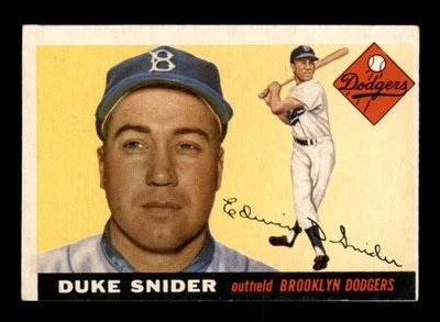 1955 Topps #210 Duke Snider VGEX X3598097 Foto 1 de 3