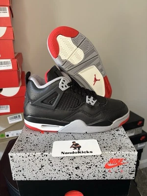 Nike Air Jordan (GS) 4 Retro "BRED REIMAGINED" 2024 - Tallas GS - NUEVO Foto 1 de 4