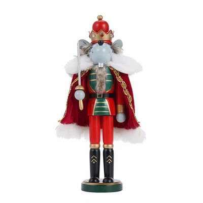 12in Christmas Nutcracker Soldier Xmas Desktop Ornament Wooden Handicraft Soldie - Image 1 of 4