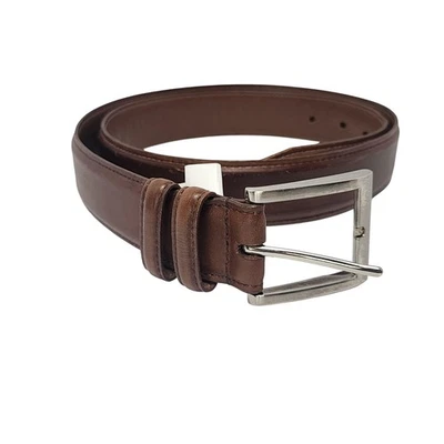 Allen Edmonds Belt Mens Size 40 Brown Walnut Calfskin Leather Dress Made USA - Image 1 of 4