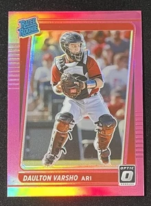 2021 Donruss Optic #46 Daulton Varsho Pink Prizm Arizona Diamondbacks - Picture 1 of 2